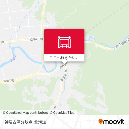 神居古潭分岐点地図