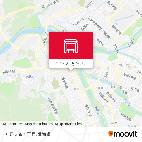 神居２条１丁目地図