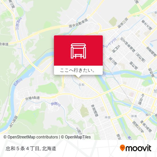 忠和５条４丁目地図