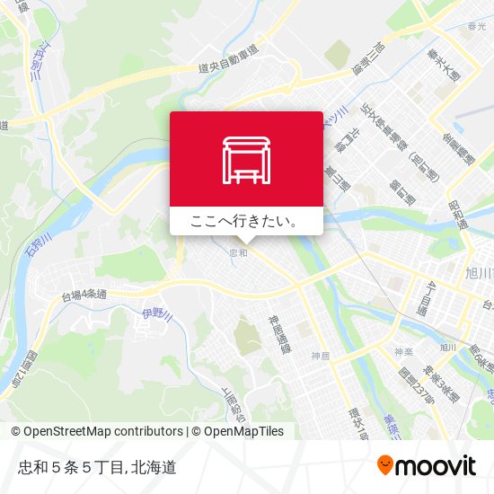 忠和５条５丁目地図