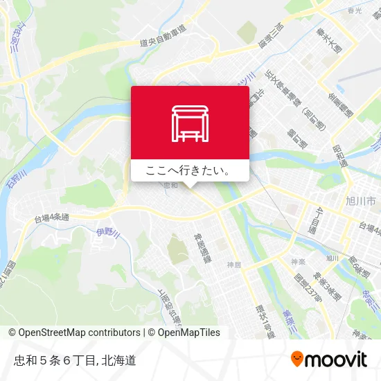忠和５条６丁目地図