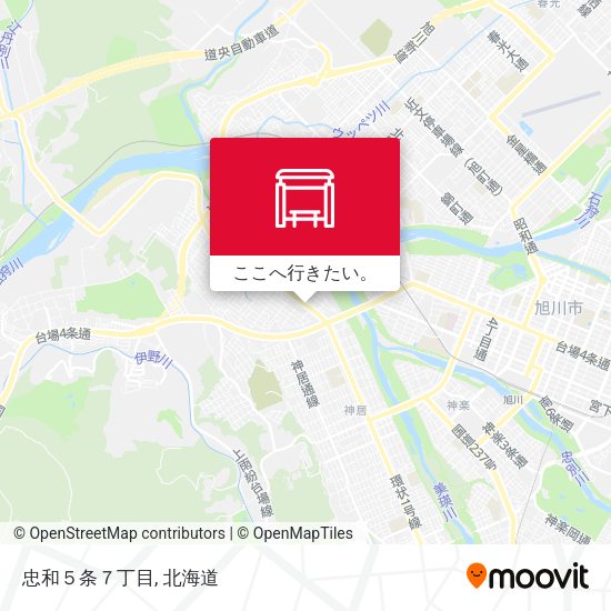 忠和５条７丁目地図