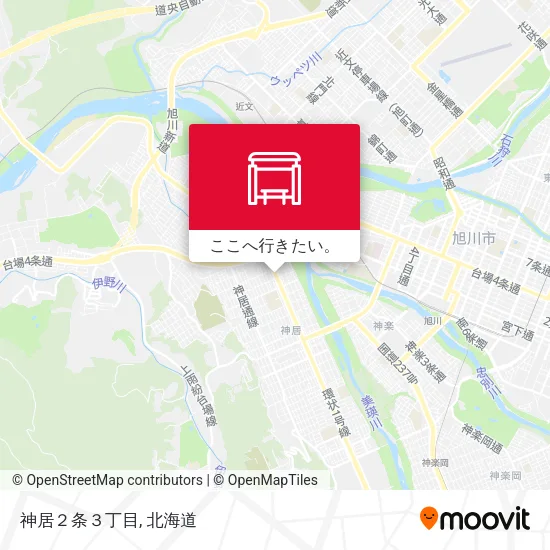 神居２条３丁目地図