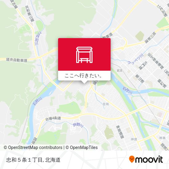 忠和５条１丁目地図