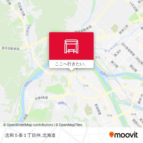 忠和５条１丁目仲地図