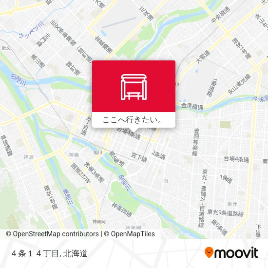 ４条１４丁目地図