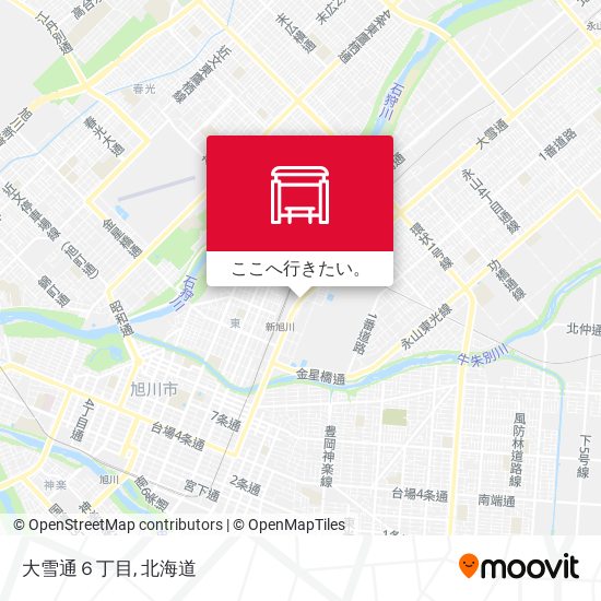 大雪通６丁目地図