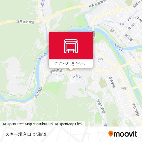 スキー場入口地図
