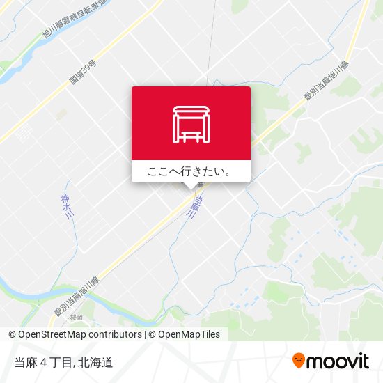 当麻４丁目地図