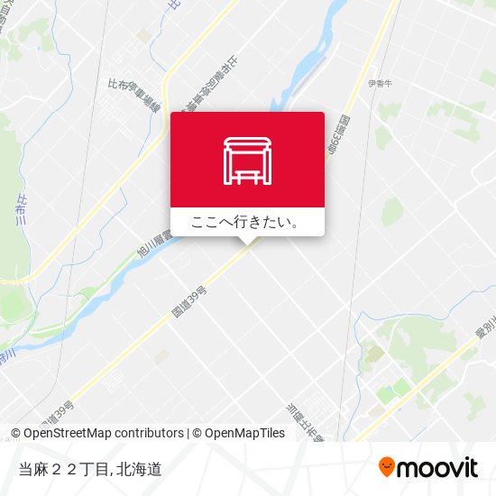 当麻２２丁目地図