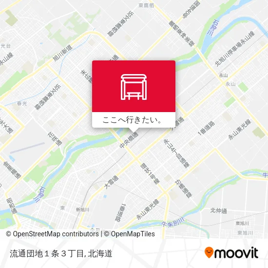 流通団地１条３丁目地図