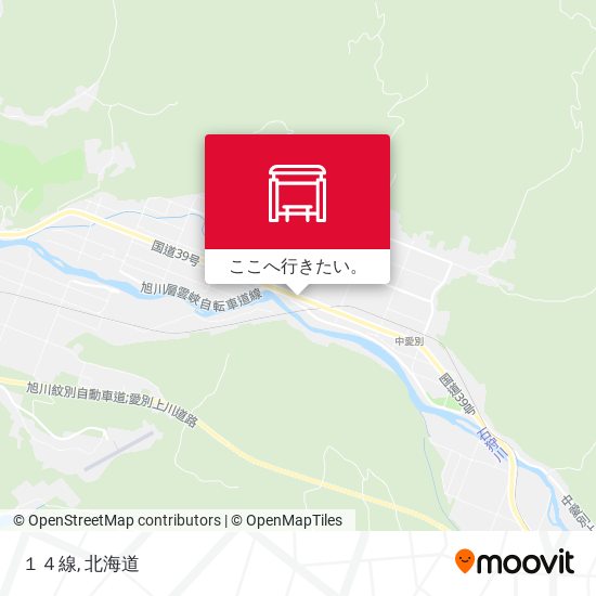 １４線地図