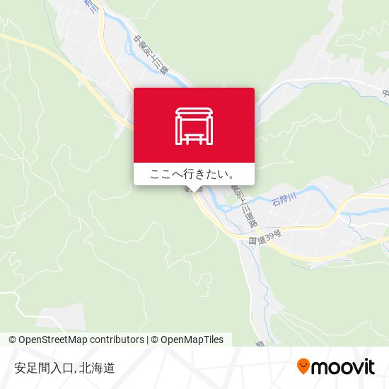 安足間入口地図