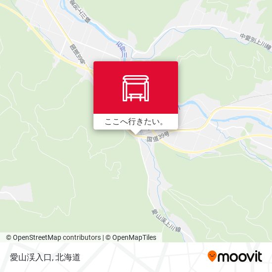 愛山渓入口地図