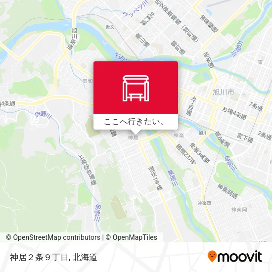 神居２条９丁目地図