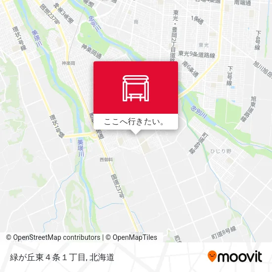 緑が丘東４条１丁目地図