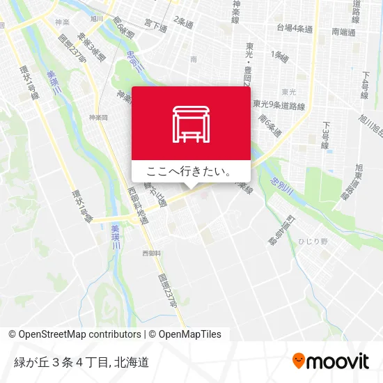 緑が丘３条４丁目地図