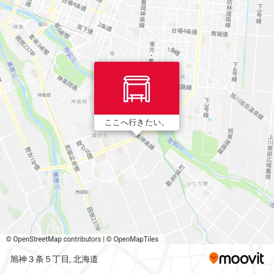 旭神３条５丁目地図