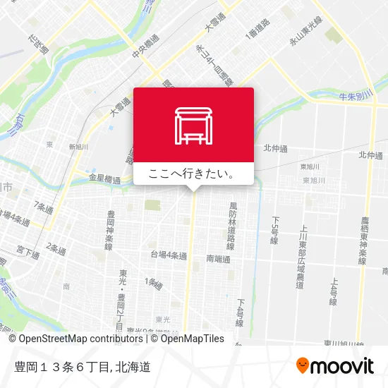 豊岡１３条６丁目地図