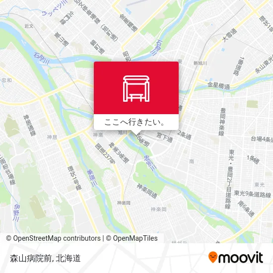 森山病院前地図