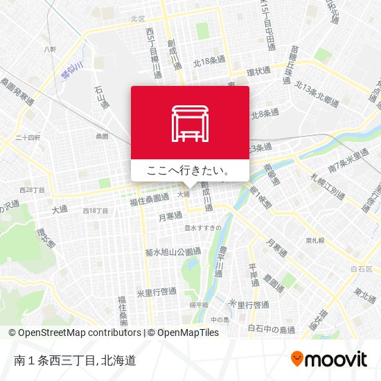 南１条西三丁目地図