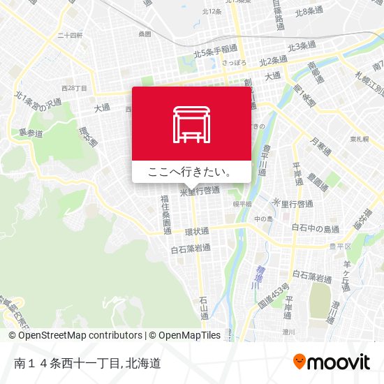 南１４条西十一丁目地図