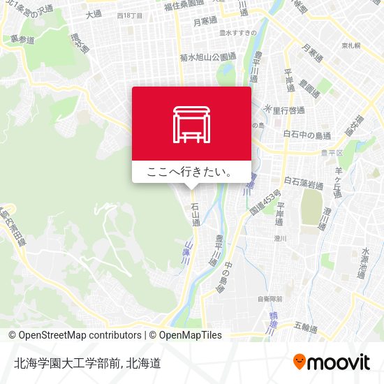 北海学園大工学部前地図