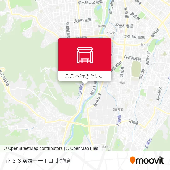 南３３条西十一丁目地図