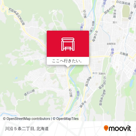川沿５条二丁目地図