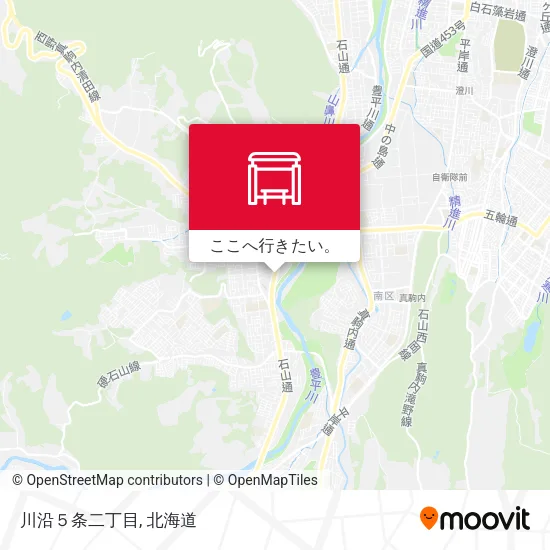川沿５条二丁目地図