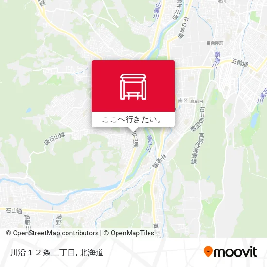 川沿１２条二丁目地図
