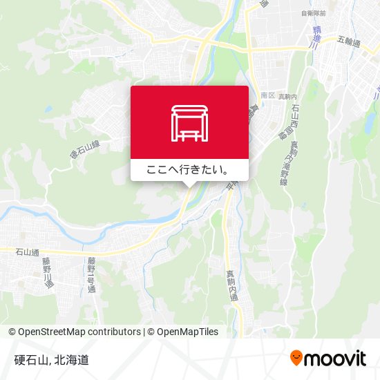 硬石山地図
