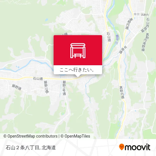 石山２条八丁目地図