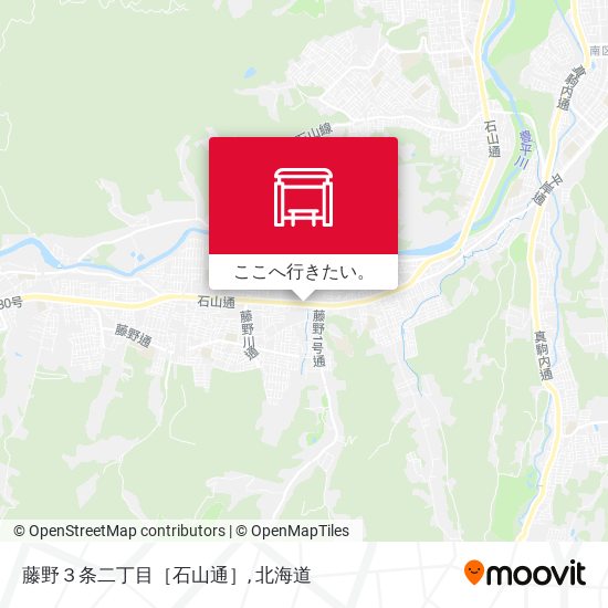 藤野３条二丁目［石山通］地図