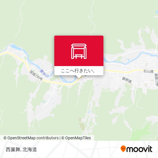 西簾舞地図