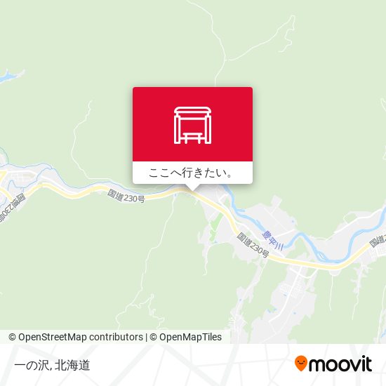 一の沢地図