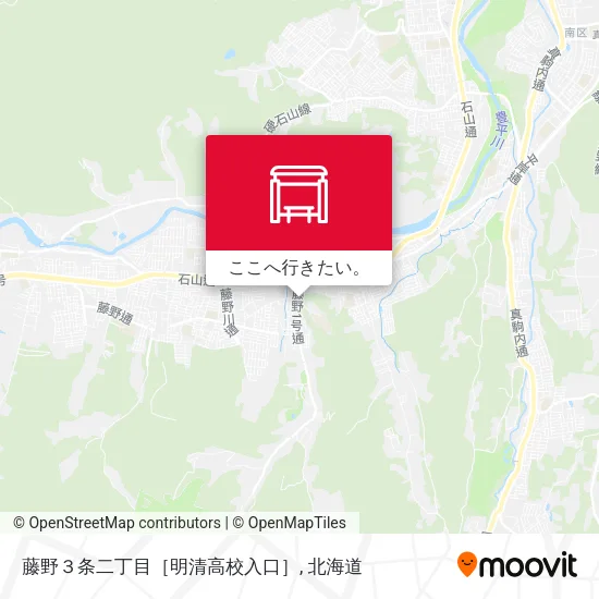 藤野３条二丁目［明清高校入口］地図