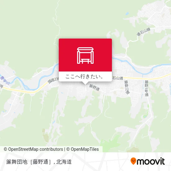 簾舞団地［藤野通］地図