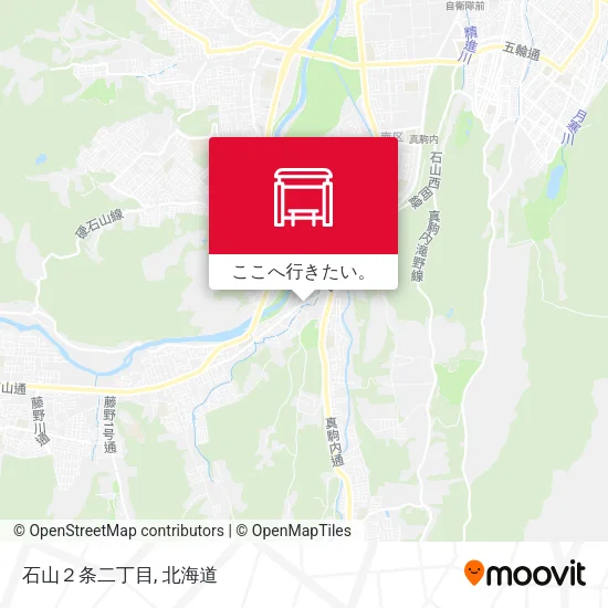 石山２条二丁目地図