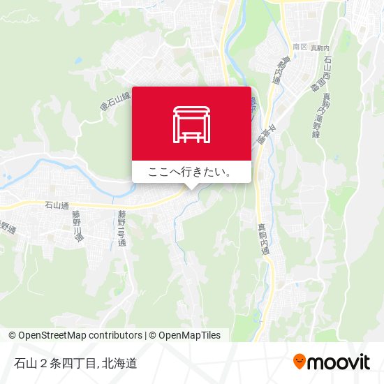石山２条四丁目地図