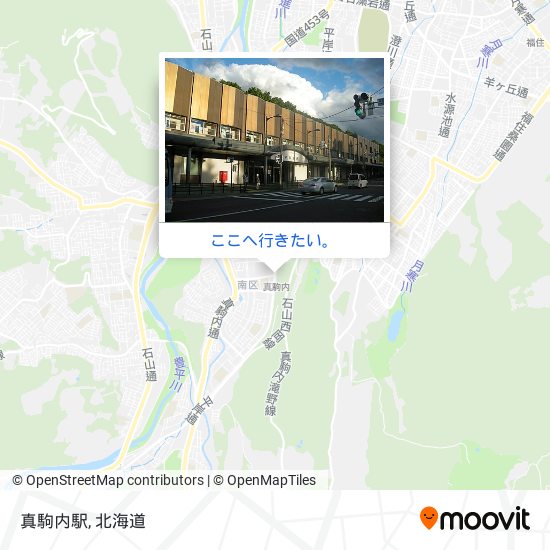 真駒内駅地図