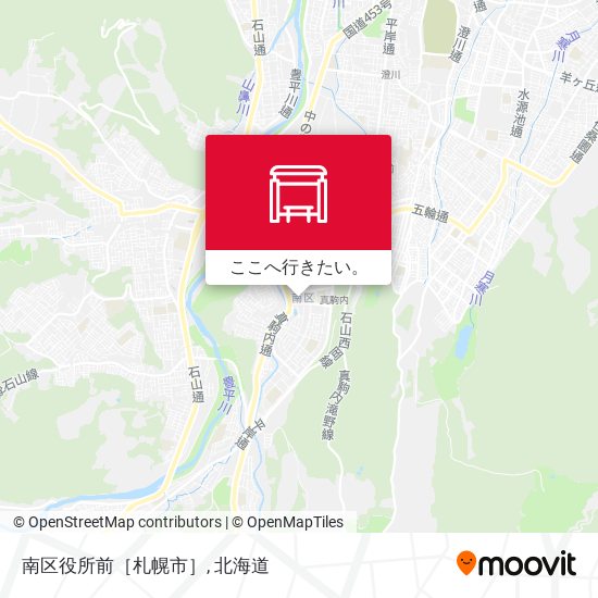 南区役所前［札幌市］地図