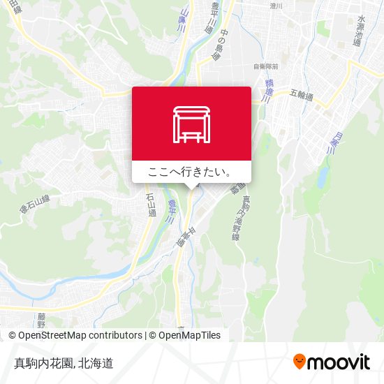 真駒内花園地図