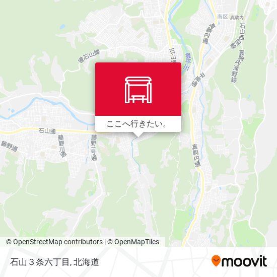 石山３条六丁目地図