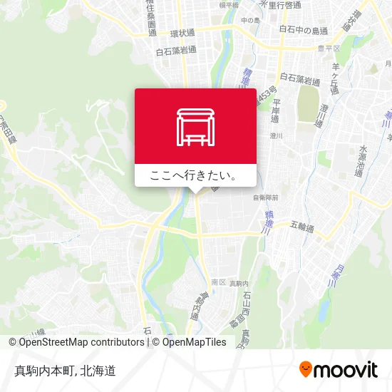 真駒内本町地図