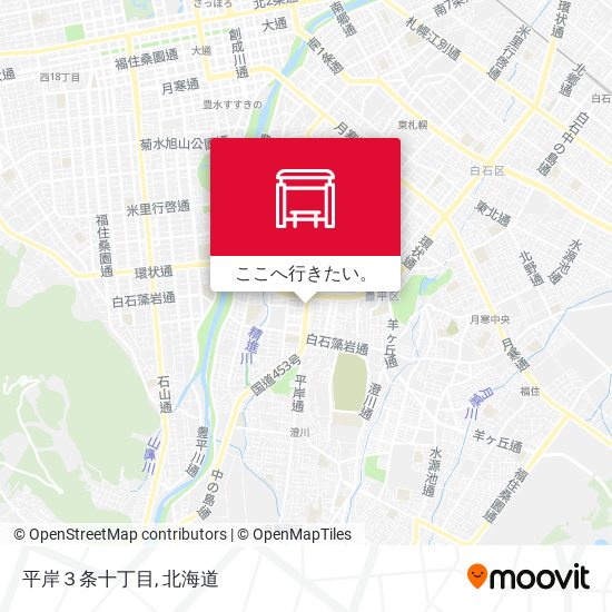 平岸３条十丁目地図
