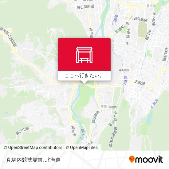 真駒内競技場前地図