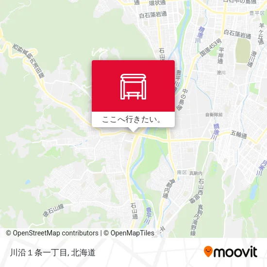 川沿１条一丁目地図