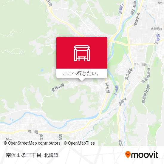 南沢１条三丁目地図