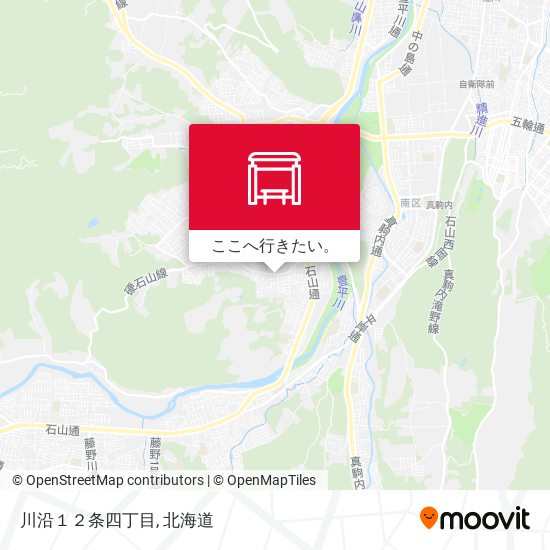 川沿１２条四丁目地図
